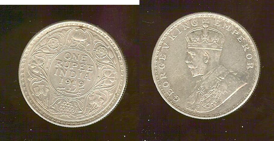 India rupee 1919 gEF